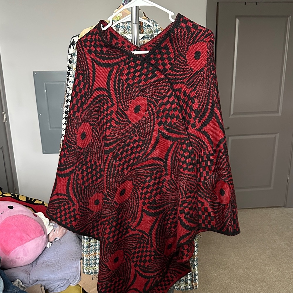 Elegant Red and Black Women's Skirt